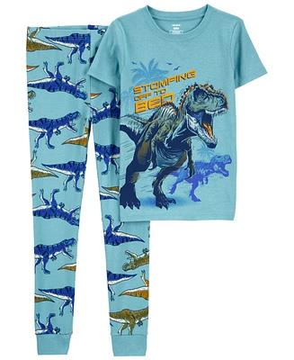 Carter's Big Boys 2 Piece Dinosaur 100% Snug Fit Cotton Pajamas