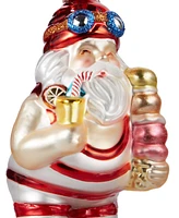 Holiday Lane Florida Santa Having Ice Cream Ornament, Created for Macy's