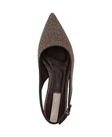 Franco Sarto Women's Racer Pointed Toe Block Heel Slingback Pumps