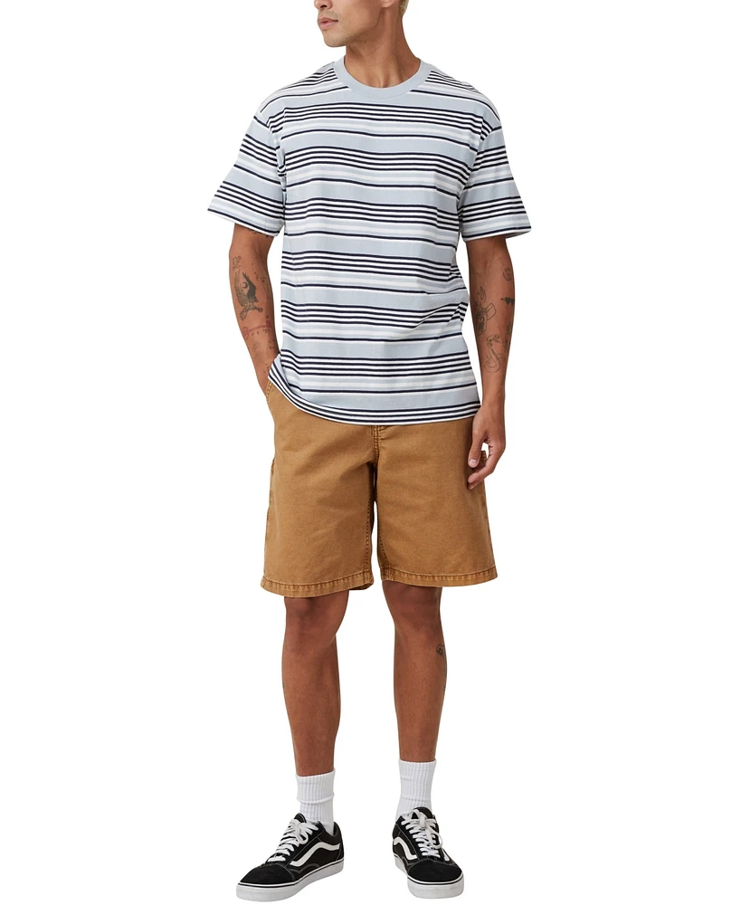 Cotton On Men's Loose Fit Stripe T-shirt