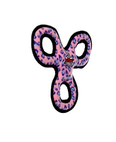 Tuffy Jr 3WayTug Pink Leopard, 2-Pack Dog Toys