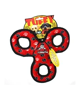 Tuffy Jr 3WayTug Red Paw