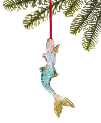 Holiday Lane Seaside Mermaid with Seashell Ornament, Exclusively at Macy's