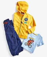 Epic Threads Toddler Boys Embroidered-Patch Zip-Up Hoodie, Created for Macy's