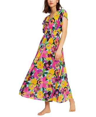 kate spade new york Women's Printed Cover Up Maxi Dress