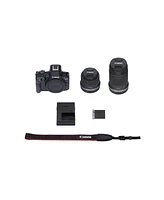 Canon Eos R50 Mirror less Camera with 18-45mm and 55-210mm Lenses (Black)