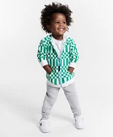 Epic Threads Toddler Boys Printed Zip Up Hoodie Core T Shirt Fleece Jogger Pants Created For Macys