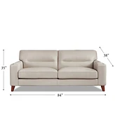 Elm 84" Top Grain Leather Sofa