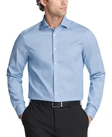 Calvin Klein Men's Steel Plus Slim Fit Modern Pin Cord Dress Shirt