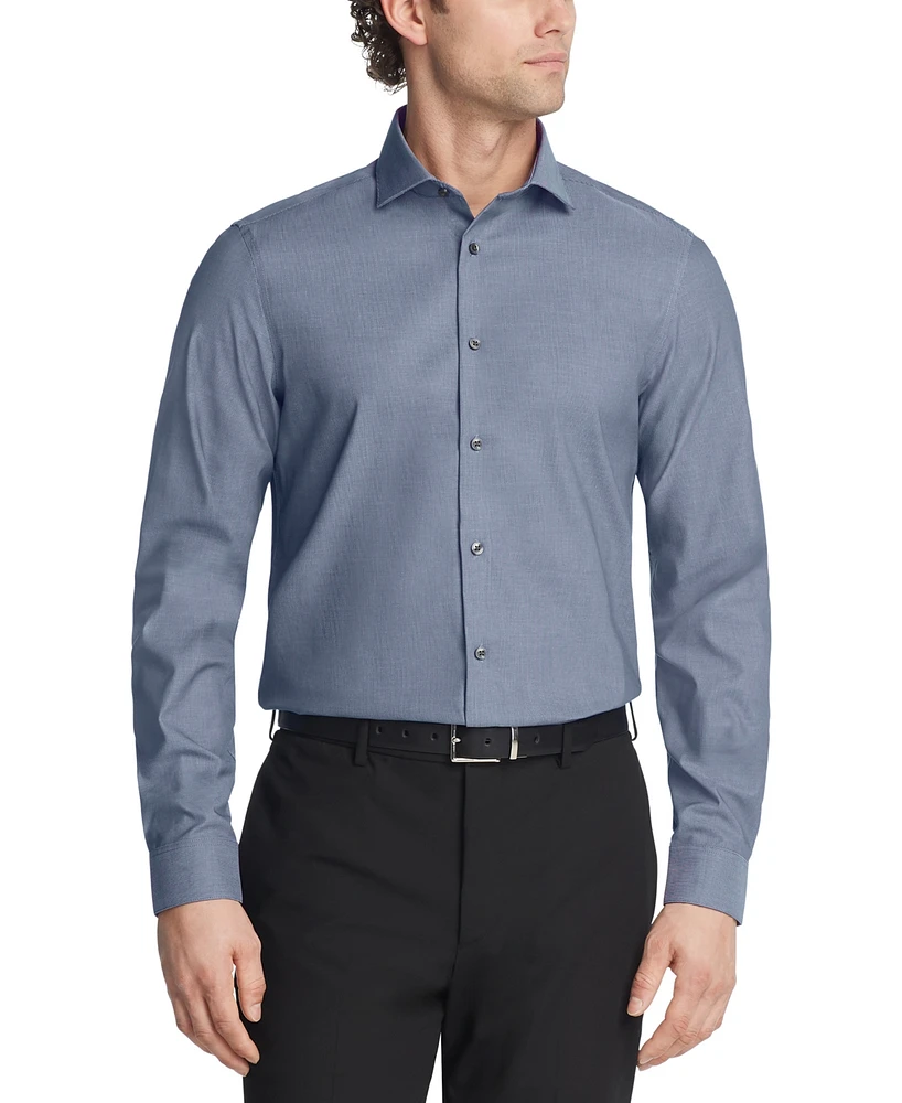 Calvin Klein Men's Steel Plus Slim Fit Modern Pin Cord Dress Shirt