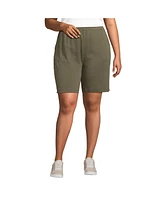 Lands' End Plus Sport Knit High Rise Shorts