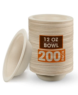 Cheer Collection 12 oz Paper Bowls, 200 Pack