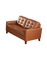 Aiden 56" Top Grain Leather Loveseat