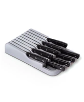 Cheer Collection Kitchen Drawer Knife Organizer - Space Saving Tray to Keep Knives Organized