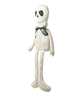 Glitzhome 47''H Fabric Halloween Skeleton Sitter Porch Decor