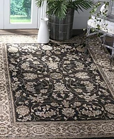 Safavieh Lyndhurst LNH340 Anthracite and Cream 8' x 10' Area Rug