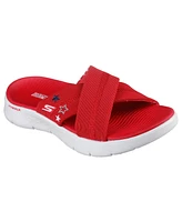 Skechers Women's Go Walk Flex Sandal - Patriotic Casual Sandals from Finish Line