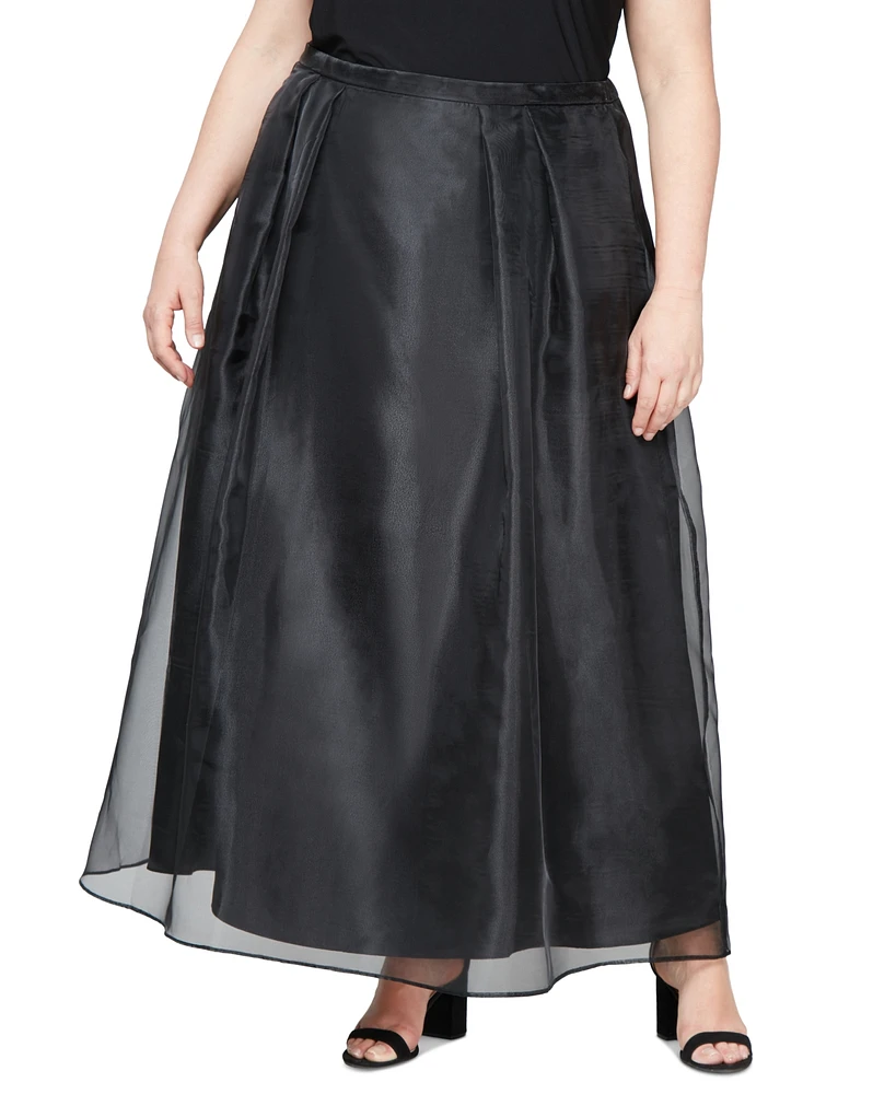 Alex Evenings Plus Size Organza Ball Skirt