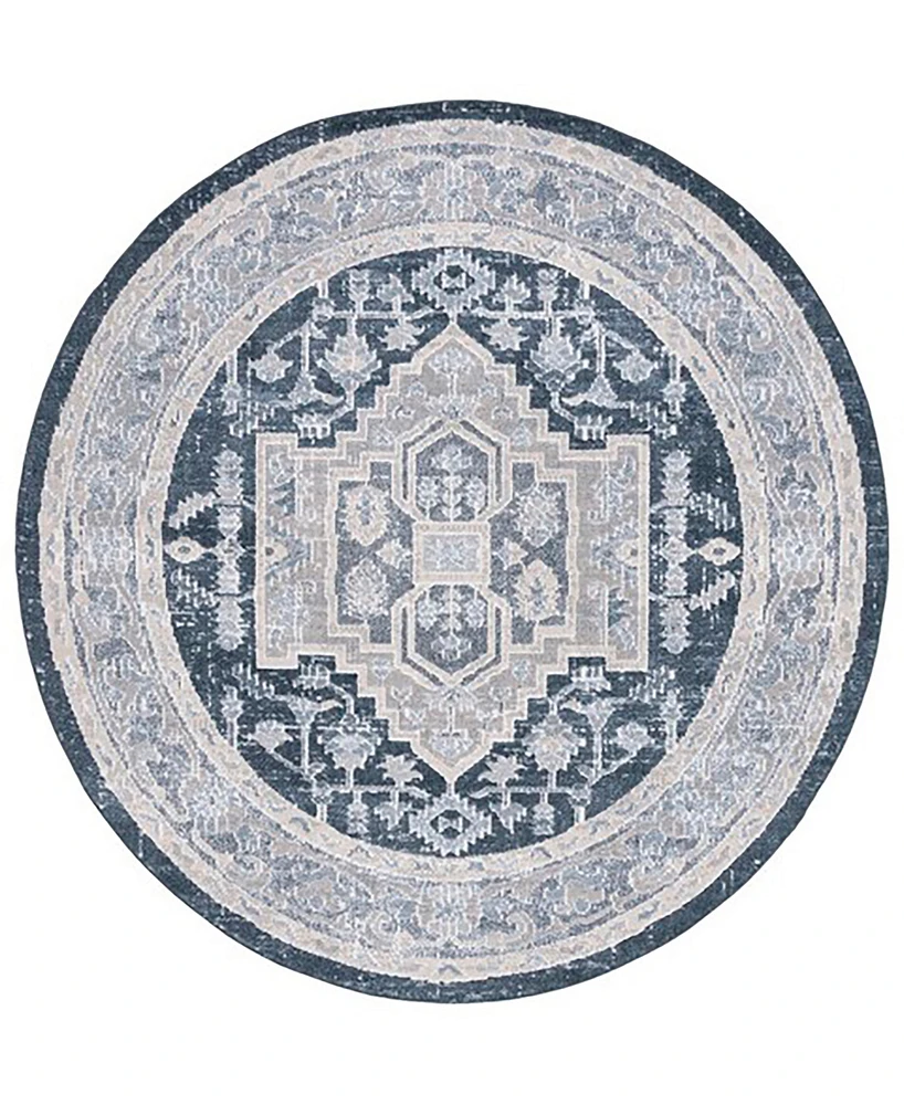 Safavieh Blair Washable 210 BLR210 6'7x6'7 Round Area Rug