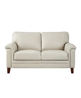 Westcott 62" Top Grain Leather Loveseat