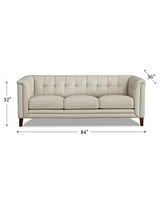 Arvo 84" Top Grain Leather Sofa