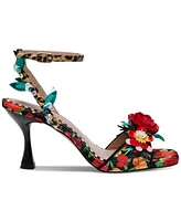 Betsey Johnson Women's Karra Flower-Embellished High-Heel Dress Sandals