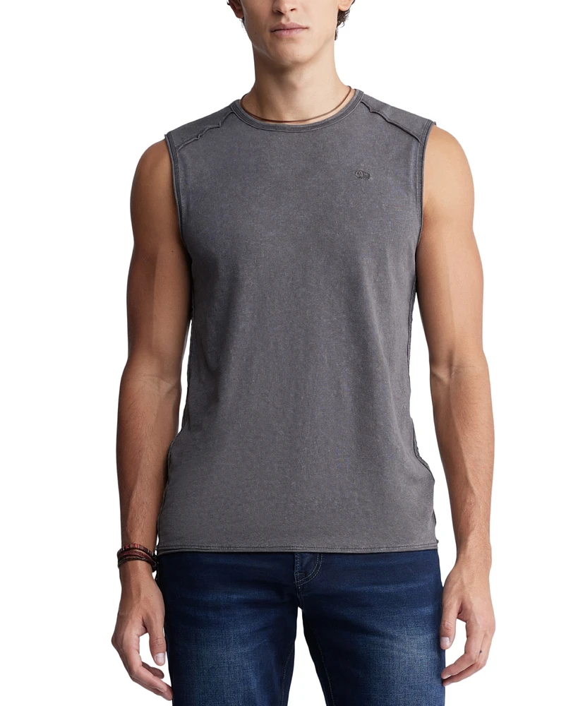 Buffalo David Bitton Men's Karmola Relaxed-Fit Textured Muscle T-Shirt