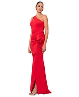 Xscape Women's Ruffled One-Shoulder Gown