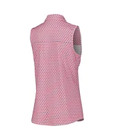 Puma Women's Pink Arnold Palmer Invitational Deco Sleeveless Mattr Polo