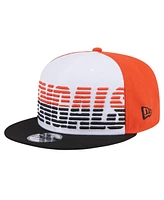 New Era Men's White/Black Cincinnati Bengals Throwback Space 9fifty Snapback Hat