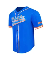 Pro Standard Men's Royal Florida Gators Mesh Full-Button Replica Baseball Jersey