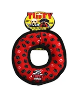 Tuffy Ultimate Ring Red Paw, Dog Toy