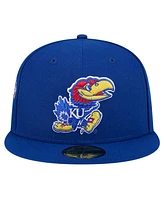 New Era Men's Royal Kansas Jayhawks Throwback 59fifty Fitted Hat