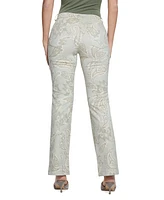 Guess Women's Suede Paisley Bootcut-Leg Pants