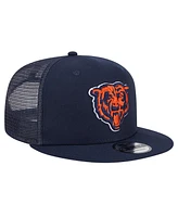 New Era Men's Navy Chicago Bears Main Trucker 9Fifty Snapback Hat