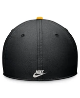 Nike Men's Black/Gold Pittsburgh Pirates Cooperstown Collection Rewind Swooshflex Performance Hat