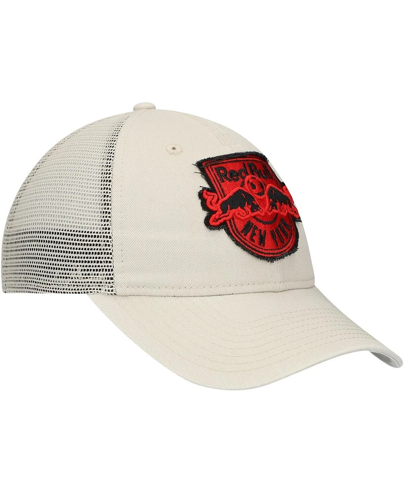New Era Men's Tan New York Red Bulls Game Day 9Twenty Adjustable Trucker Hat