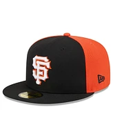 New Era Men's Black/Orange San Francisco Giants Gameday Sideswipe 59Fifty Fitted Hat