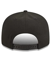 New Era Men's Black Brooklyn Nets Golden Tall Text 9Fifty Snapback Hat