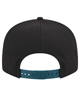 New Era Men's White/Midnight Green Philadelphia Eagles Throwback Space 9Fifty Snapback Hat