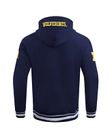 Pro Standard Men's Navy Michigan Wolverines Script Tail Pullover Hoodie