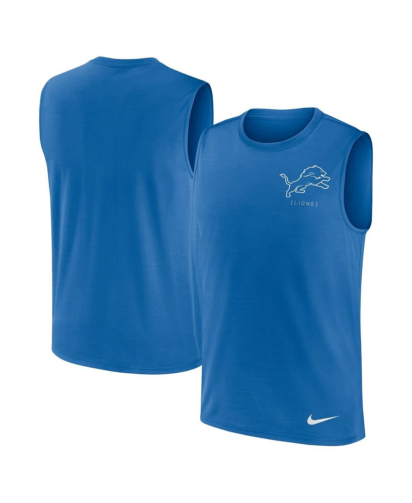 Nike Men's Blue Detroit Lions Muscle Tank Top