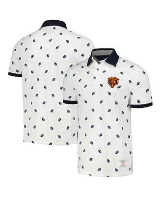 Tommy Hilfiger Men's White Chicago Bears Bryce Pique Polo