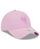 New Era Women's Pink Milwaukee Bucks Colorpack Tonal 9twenty Adjustable Hat