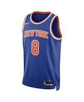 Nike Men's and Women's Og Anunoby Blue New York Knicks Swingman Jersey - Icon Edition