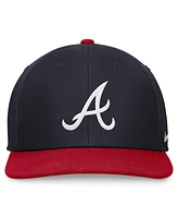 Nike Men's Navy/Red Atlanta Braves Evergreen Two-Tone Snapback Hat