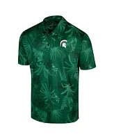 Colosseum Men's Green Michigan State Spartans Big Tall Palms Polo