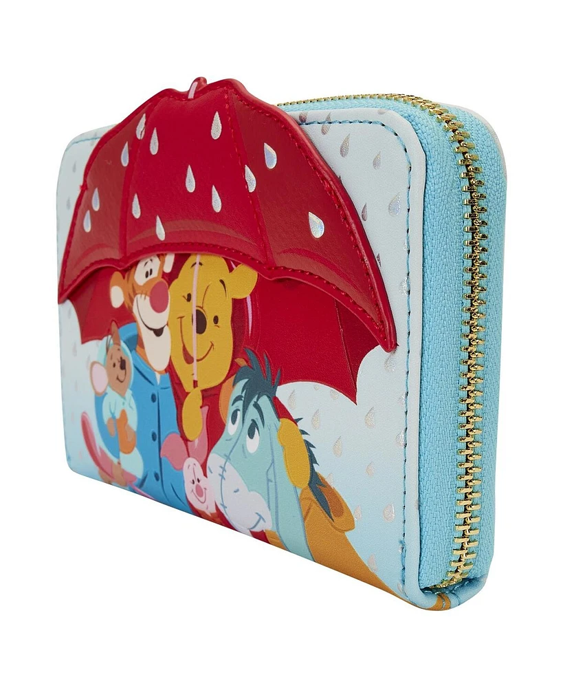 Loungefly Winnie the Pooh Friends Rainy Day Zip-Around Wallet