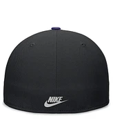 Nike Men's Black/Purple Arizona Diamondbacks Rewind Cooperstown True Performance Fitted Hat