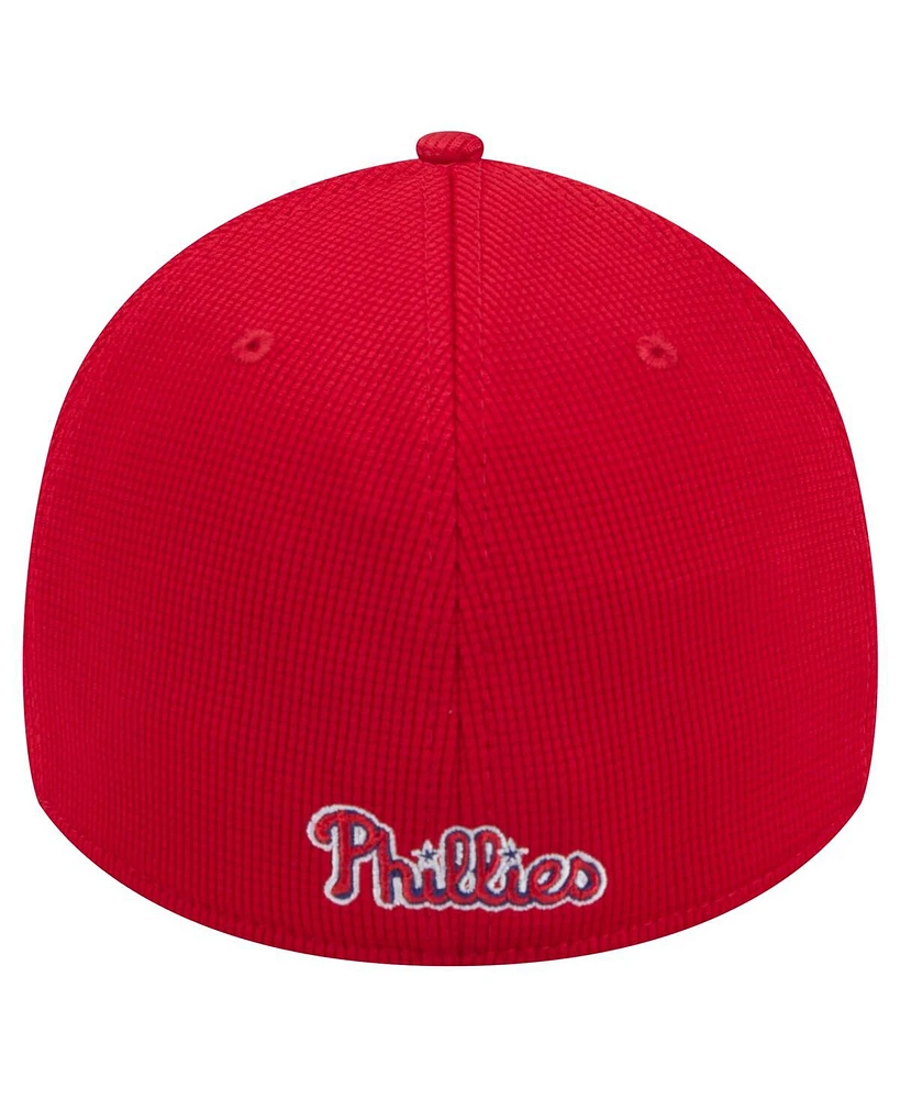 New Era Men's Red Philadelphia Phillies Active Pivot 39thirty Flex Hat